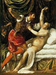 Tizian Våldtäkten på Lucretia c. 1568-71
